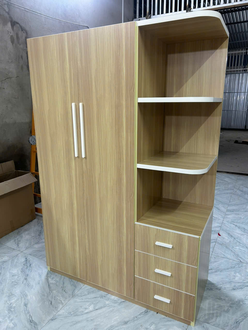 Thumbnail góc 3: Tủ Quần Áo Nhựa Ecoplast Cao Cấp Chống Mối Mọt - Đức Anh