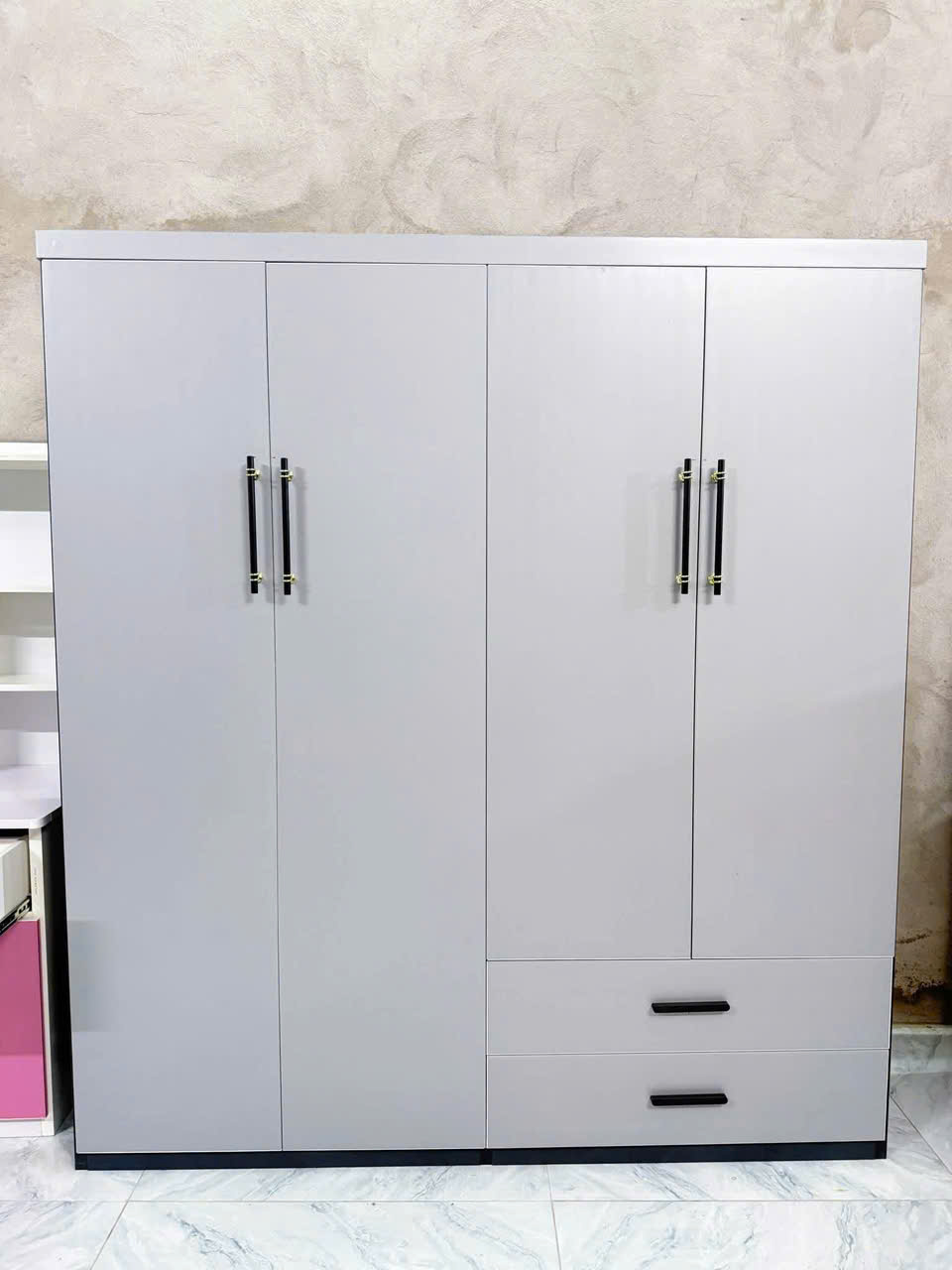 Hình ảnh sản phẩm: Tủ Quần Áo Nhựa Ecoplast 4 Cánh Kịch Trần Cao Cấp Đức Anh